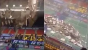Συγκλονιστικό βίντεο: Κατέρρευσε η οροφή σε γήπεδο γεμάτο κόσμο!