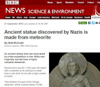 Οι Ναζί είχαν ανακαλύψει άγαλμα 1000 ετών που φέρει τη σβάστικα..Και ήταν φτιαγμένο από μετεωρίτη!