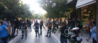 Χανιά: Ένταση έξω από τα καινούρια γραφεία των ΑΝΕΛ - Οπαδοί του κόμματος έβρισαν την Ε. Κουντουρά! (φωτό, βίντεο)