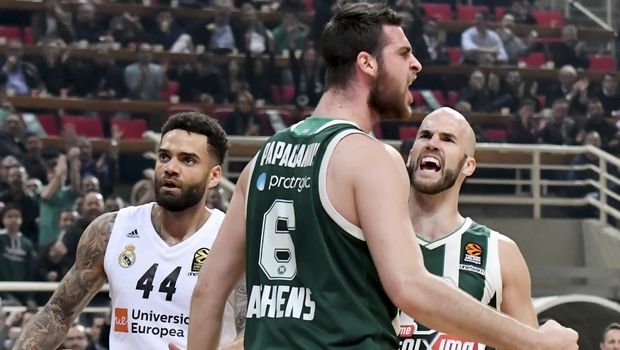 Παναθηναϊκός - Ρεάλ: Το φοβερό alley-oop κάρφωμα του Παπαγιάννη