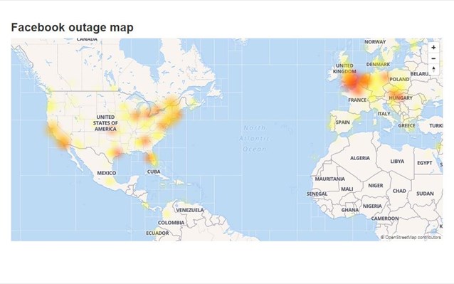 Facebook: Προβλήματα στη λειτουργία του σε Ευρώπη-Αμερική